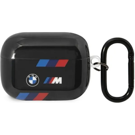 BMW BMAP222SOTK AirPods Pro 2 gen cover black/black Tricolor Stripes - (BMW000618-0)