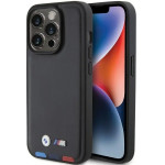 BMW BMHCP15L22PTDK iPhone 15 Pro 6.1 black/black Leather Stamp Tricolor - (BMW000687-0)