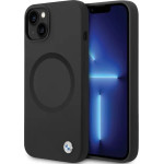 BMW BMHMP14SSILBK2 case for iPhone 14 - black Signature Liquid Silicone MagSafe - (BMW000656-0)