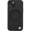 BMW BMHMP14SSILBK2 case for iPhone 14 - black Signature Liquid Silicone MagSafe - (BMW000656-0)
