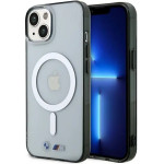 BMW BMHMP14SHCRS iPhone 14 6.1 case transparent hardcase Silver Ring MagSafe - (BMW000608-0)