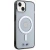 BMW BMHMP14SHCRS iPhone 14 6.1 case transparent hardcase Silver Ring MagSafe - (BMW000608-0)