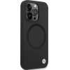 BMW BMHMP14LSILBK2 case for iPhone 14 Pro - black Signature Liquid Silicone MagSafe - (BMW000657-0)