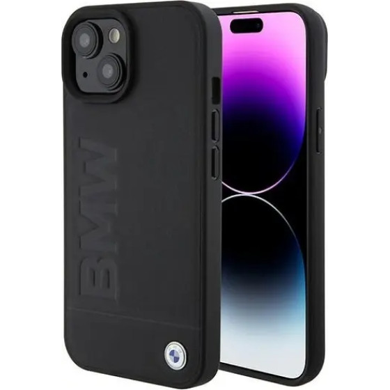 BMW BMHMP15SSLLBK iPhone 15 6.1 black/black Magsafe hardcase Signature Logo Imprint - (BMW000676-0)