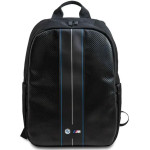 BMW Carbon & Blue Stripe backpack for a 16 laptop - black - (BMW000826-0)