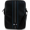 BMW Carbon & Blue Stripe bag for a 10 tablet - black - (BMW000835-0)