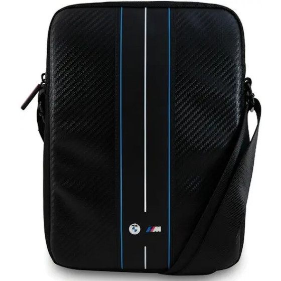 BMW Carbon & Blue Stripe bag for a 10 tablet - black - (BMW000835-0)