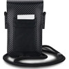 BMW Carbon & Blue Stripe phone bag - black - (BMW000838-0)