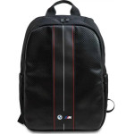 BMW Carbon & Red Stripe backpack for a 16 laptop - black - (BMW000827-0)