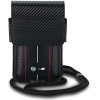 BMW Carbon & Red Stripe phone bag - black - (BMW000839-0)