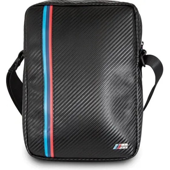 BMW Carbon / Tricolor Stripe 8 Tablet Bag - Black - (BMW000217-0)