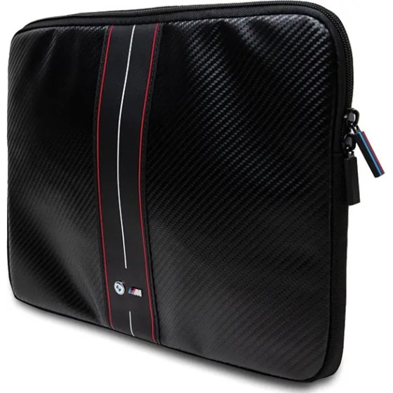 BMW Carbon & Red Stripe sleeve for a 14 laptop - black - (BMW000832-0)