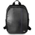 BMW Carbon Navy Stripe backpack for a 16 laptop - black - (BMW000235-0)