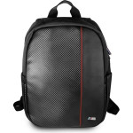BMW Carbon Red Stripe backpack for a 16 laptop - black - (BMW000450-0)