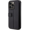 BMW Case BMBKP14L22RVSK iPhone 14 Pro 6.1 black/black bookcase Leather Stamp Blue Lines - (BMW000539-0)