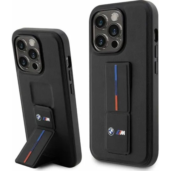 BMW Case BMHCP14L22GSLK iPhone 14 Pro 6.1 black/black hardcase Grip Hot Stamp - (BMW000633-0)