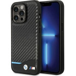 BMW Case BMHCP13X22NBCK iPhone 13 Pro Max 6.7'' black/black hardcase Leather Carbon - (BMW000653-0)
