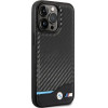 BMW Case BMHCP13X22NBCK iPhone 13 Pro Max 6.7'' black/black hardcase Leather Carbon - (BMW000653-0)