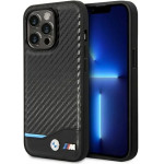 BMW Case BMHCP14L22NBCK iPhone 14 Pro 6.1 black / black Leather Carbon - (BMW000495-0)