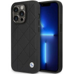 BMW Case BMHCP14L22RQDK iPhone 14 Pro 6.1 black/black Leather Quilted - (BMW000543-0)