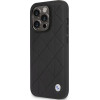 BMW Case BMHCP14L22RQDK iPhone 14 Pro 6.1 black/black Leather Quilted - (BMW000543-0)