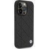 BMW Case BMHCP14L22RQDK iPhone 14 Pro 6.1 black/black Leather Quilted - (BMW000543-0)