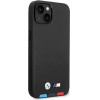 BMW Case BMHCP14M22PTDK iPhone 14 Plus 6.7 black / black Leather Stamp Tricolor - (BMW000490-0)