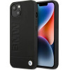BMW Case BMHCP14MSLLBK iPhone 14 Plus 6.7 black / black Leather Stamp - (BMW000498-0)
