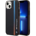 BMW Case BMHCP14S22HVGV iPhone 14 6.1 black/black IML Tricolor Stripe - (BMW000624-0)