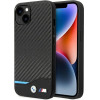 BMW Case BMHCP14S22NBCK iPhone 14 6.1 black / black Leather Carbon - (BMW000493-0)