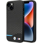 BMW Case BMHCP14S22NBCK iPhone 14 6.1 black / black Leather Carbon - (BMW000493-0)