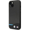 BMW Case BMHCP14S22NBCK iPhone 14 6.1 black / black Leather Carbon - (BMW000493-0)