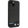 BMW Case BMHCP14S22NBCK iPhone 14 6.1 black / black Leather Carbon - (BMW000493-0)