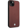 BMW Case BMHCP14S22RFGR iPhone 14 6.1 Burgundy/burgundy Leather Diamond Pattern - (BMW000544-0)