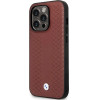 BMW Case BMHCP14X22RFGR iPhone 14 Pro Max 6.7 Burgundy/burgundy Leather Diamond Pattern - (BMW000546-0)