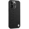 BMW Case BMHCP14XSLLBK iPhone 14 Pro Max 6.7 black / black Leather Stamp - (BMW000500-0)