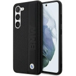 BMW Case BMHCS23M22RDPK S23+ S916 black/black hardcase Leather Textured & Stripe - (BMW000531-0)
