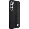 BMW Case BMHCS23M22RDPK S23+ S916 black/black hardcase Leather Textured & Stripe - (BMW000531-0)