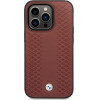 BMW Case BMHMP14L22RFGR iPhone 14 Pro 6.1 Burgundy/burgundy Leather Diamond Pattern MagSafe - (BMW000579-0)