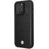 BMW Case BMHMP14L22RFGK iPhone 14 Pro 6.1 black/black Leather Diamond Pattern MagSafe - (BMW000581-0)