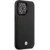 BMW Case BMHMP14L22RFGK iPhone 14 Pro 6.1 black/black Leather Diamond Pattern MagSafe - (BMW000581-0)