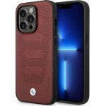 BMW Case BMHMP14L22RPSR iPhone 14 Pro 6.1 Burgundy/burgundy Leather Seats Pattern MagSafe - (BMW000583-0)