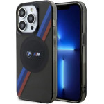 BMW Case BMHMP14LHDTK iPhone 14 Pro 6.1 grey/grey Tricolor Stripes MagSafe - (BMW000606-0)