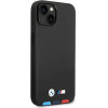 BMW Case BMHMP14M22PTDK iPhone 14 Plus 6.7 black / black Leather Stamp Tricolor Magsafe - (BMW000486-0)