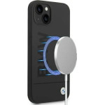 BMW Case BMHMP14MSLBLBK iPhone 14 Plus 6.7 black / black hardcase Silicone Signature Logo Magsafe - (BMW000482-0)