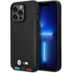 BMW Case BMHMP14X22PTDK iPhone 14 Pro Max 6.7 ''black / black Leather Stamp Tricolor Magsafe - (BMW000488-0)
