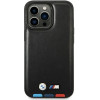 BMW Case BMHMP14X22PTDK iPhone 14 Pro Max 6.7 ''black / black Leather Stamp Tricolor Magsafe - (BMW000488-0)