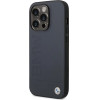 BMW Case BMHMP14XSLLNA iPhone 14 Pro Max 6.7 navy/navy hardcase Leather Hot Stamp MagSafe - (BMW000588-0)