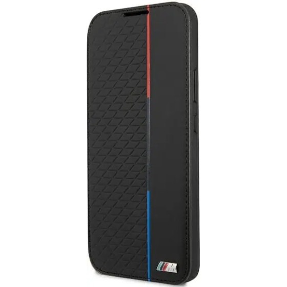 BMW Etui BMBKS22MTRTBK S22+ S906 czarny/black bookcase M Collection Triangles - (BMW000458-0)