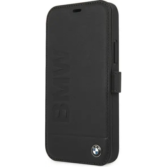 BMW Etui BMFLBKP12SSLLBK iPhone 12 mini 5,4'' czarny/black book Signature - (BMW000317-0)